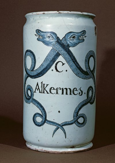 Vaso farmaceutico per alkernes, da Rouen, c.1770 da French School