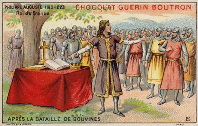 Filippo Augusto, Re di Francia, dopo la Battaglia di Bouvines da French School
