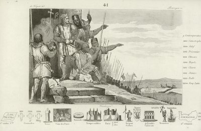Filippo II di Francia vince la battaglia di Bouvines dopo la preghiera, 1214 da French School