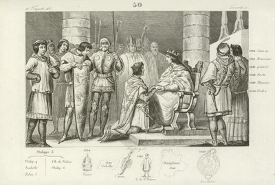 Filippo VI di Valois rende omaggio a Edoardo III d