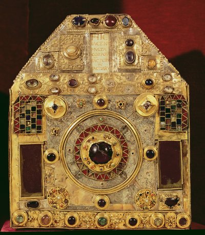 Filatterio o reliquiario pentagonale, X-XI secolo da French School