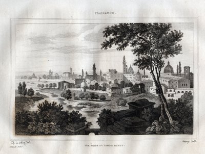 Piacenza - incisione da 