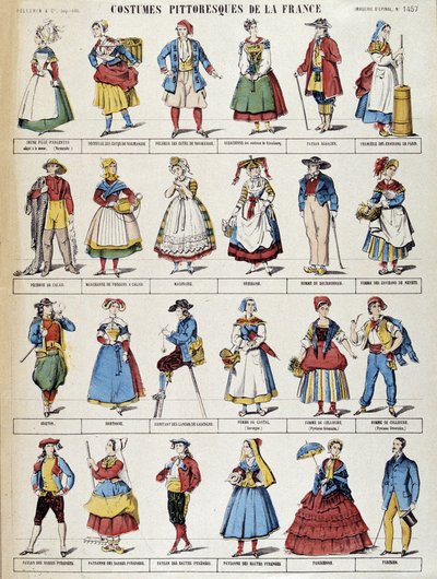Costumi pittoreschi della Francia - immagine di Epinal da French School