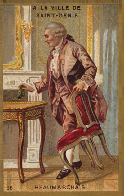 Pierre-Augustin Caron de Beaumarchais, drammaturgo e rivoluzionario francese (1732-1799), nella città di Saint-Denis da French School