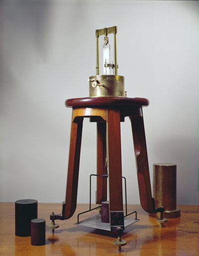 Apparecchio al quarzo piezoelettrico, progettato da Pierre (1859-1906) e Jacques Curie, 1897 da French School
