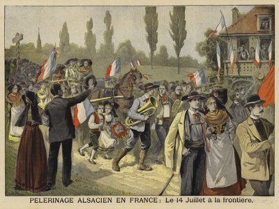Pellegrinaggio degli alsaziani in Francia, 14 luglio 1897 da French School