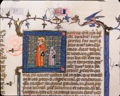 Pellegrini di Santiago de Compostela, (dettaglio) da French School