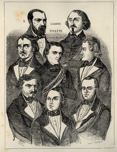 Manifesto elettorale 1848 - Politici repubblicani francesi da French School