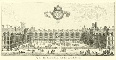 Place Royale nel 1645 da French School