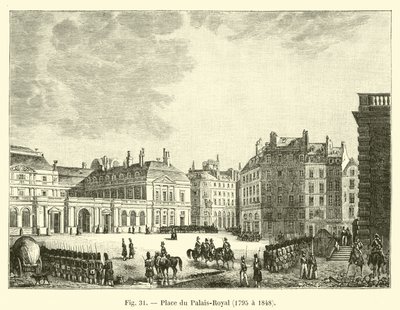 Piazza del Palais-Royal, 1795 a 1848 da French School