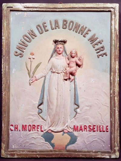 Targa pubblicitaria Savon de la Bonne Mere, 1880 da French School