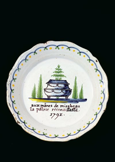 Piatto, 1791 da French School