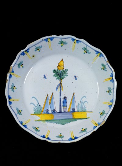 Piatto decorato con l
