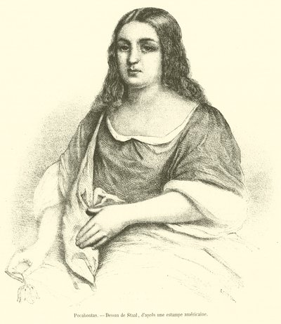 Pocahontas (incisione) da French School