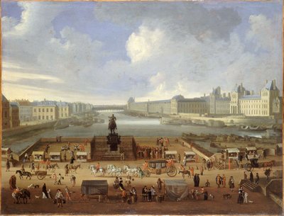 Pont Neuf e il Louvre, c.1669 da French School