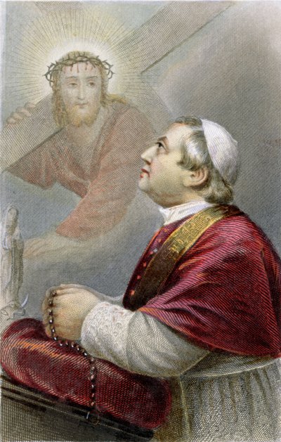 Papa Pio IX (1792-1878) c.1870 da French School