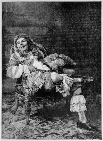 Poppy nel ruolo di Mascarille in "Les Précieuses Ridicules" di Molière da French School
