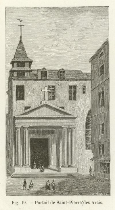 Portale di Saint-Pierre des Arcis da French School