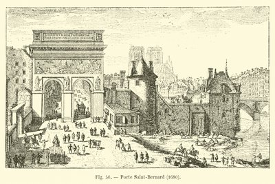 Porta Saint-Bernard, 1680 da French School
