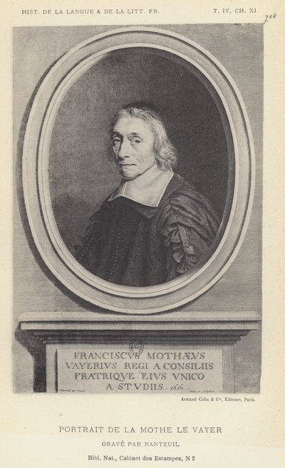 Ritratto di La Mothe Le Vayer da French School