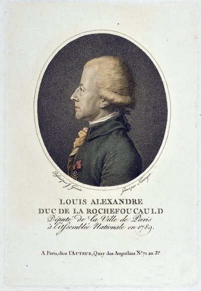 Ritratto di Louis Alexandre de la Rochefoucauld, Duca di Enville (D