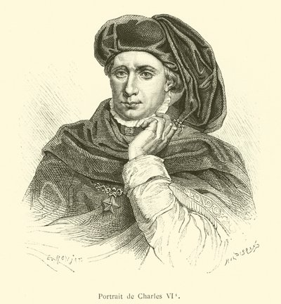 Ritratto di Carlo VI da French School