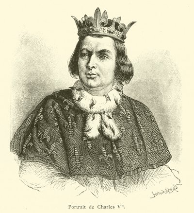 Ritratto di Carlo V (incisione) da French School