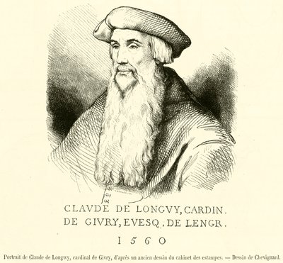 Ritratto di Claude de Longwy, cardinale di Givry da French School