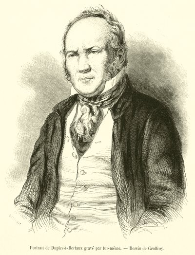 Ritratto di Duplessi-Bertaux da French School