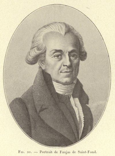 Ritratto di Faujas de Saint-Fond (incisione) da French School