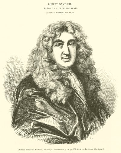 Ritratto di Robert Nanteuil (incisione) da French School