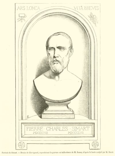 Ritratto di Simart (incisione) da French School