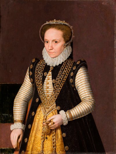 Ritratto di una nobildonna francese sconosciuta da French School