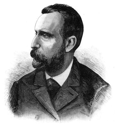 Ritratto del dottor Jaime Ferran y Clua (1852-1919), batteriologo spagnolo, scopritore del vaccino contro il colera. Incisione in "Le Monde Illustré". da French School