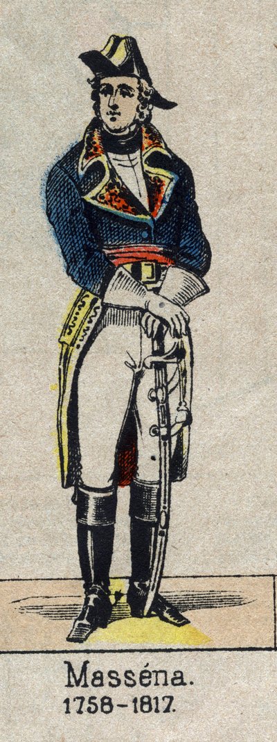Ritratto a figura intera di André Masséna, duca di Rivoli (1756-1817), principe di Essling, maresciallo dell