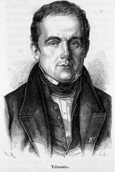 Ritratto di Abel Francois Villemain, professore e politico francese (1790 - 1867) da French School