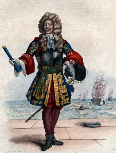 Ritratto di Abraham Duquesne (1610-1688), marchese e ufficiale navale francese da French School