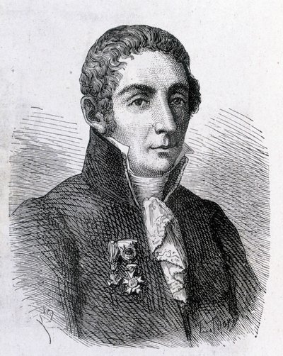 Ritratto di Alessandro Volta (1745 - 1827) - in "Album della Scienza; illustri studiosi; Grandi Scoperte" 1896 da French School