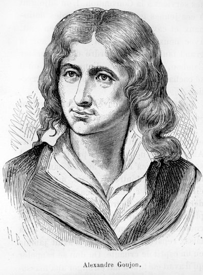 Ritratto di Alexandre Goujon (1766-1795), attore della rivoluzione francese - in "L