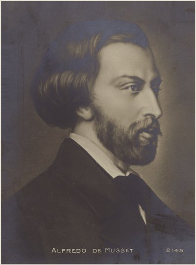 Ritratto di Alfred de Musset da French School