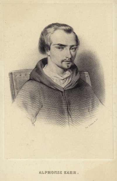 Ritratto di Alphonse Karr da French School