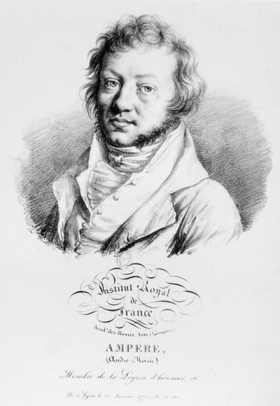 Ritratto di Andre-Marie Ampere (1775-1836) da French School