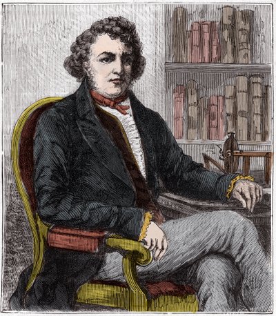 Ritratto di André-Marie Ampère (1775-1836), fisico francese e pioniere dell