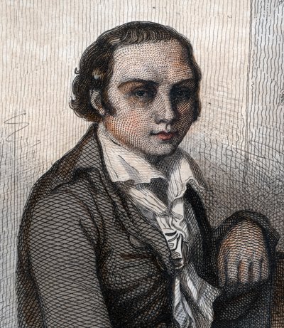 Ritratto di André Marie Chénier (1762-1794), poeta francese da French School