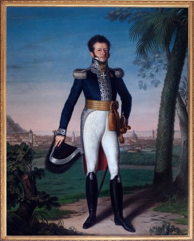 Ritratto di Annibale di Saluzzo (1776-1852), Governatore di Nizza sotto la Restaurazione da French School