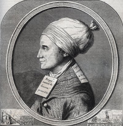 Ritratto di Antoine-François Desrues (1744-1777) avvelenatore francese - Incisione in 