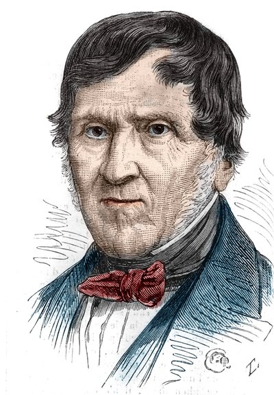 Ritratto di Antoine Becquerel (1888-1878), fisico francese. Incisione in "Le Monde Illustré" n.1086 del 2 febbraio da French School