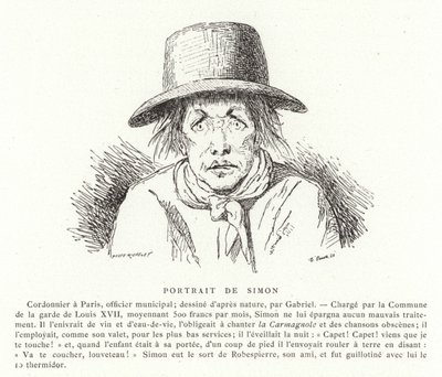 Ritratto di Antoine Simon da French School