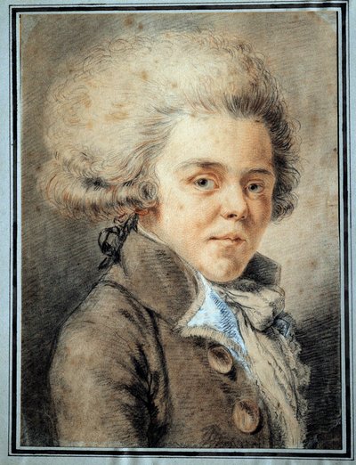 Ritratto di Antoine de Rivarol (1753-1801) polemista e scrittore francese Acquerello della scuola francese da French School