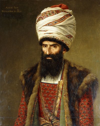 Ritratto di Asghar Khan, Ambasciatore di Persia da French School